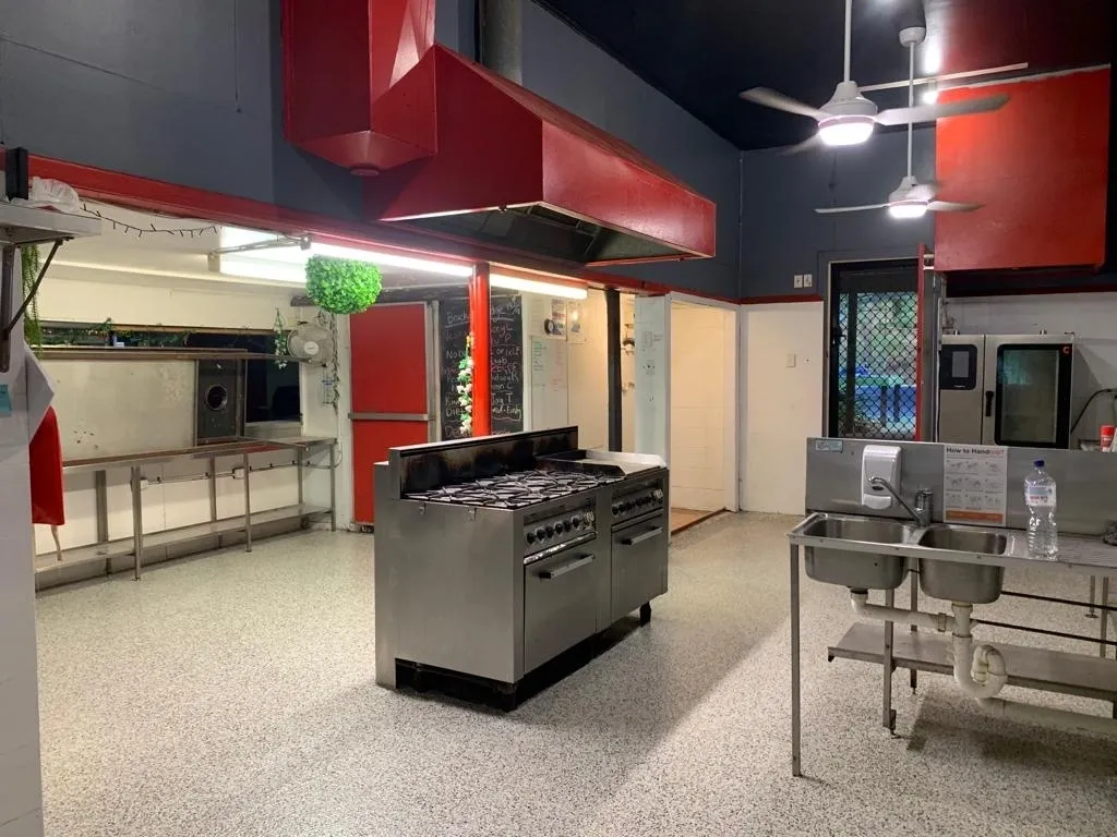 Finished epoxy flooring project by Conch Floor Coatings